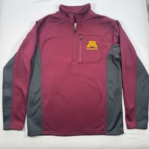 University of Minnesota Gopher, Men’s Small Quarter-Zip Jacket, EUC